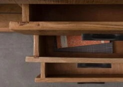 BARK #116 Mobile TV In Legno Di Acacia - Laccato / Naturale 235x40x47 17 BARK #116 Mobile TV In Legno Di Acacia - Laccato / Naturale 235x40x47 -Massivmoebel24 33 313 406 0116 06