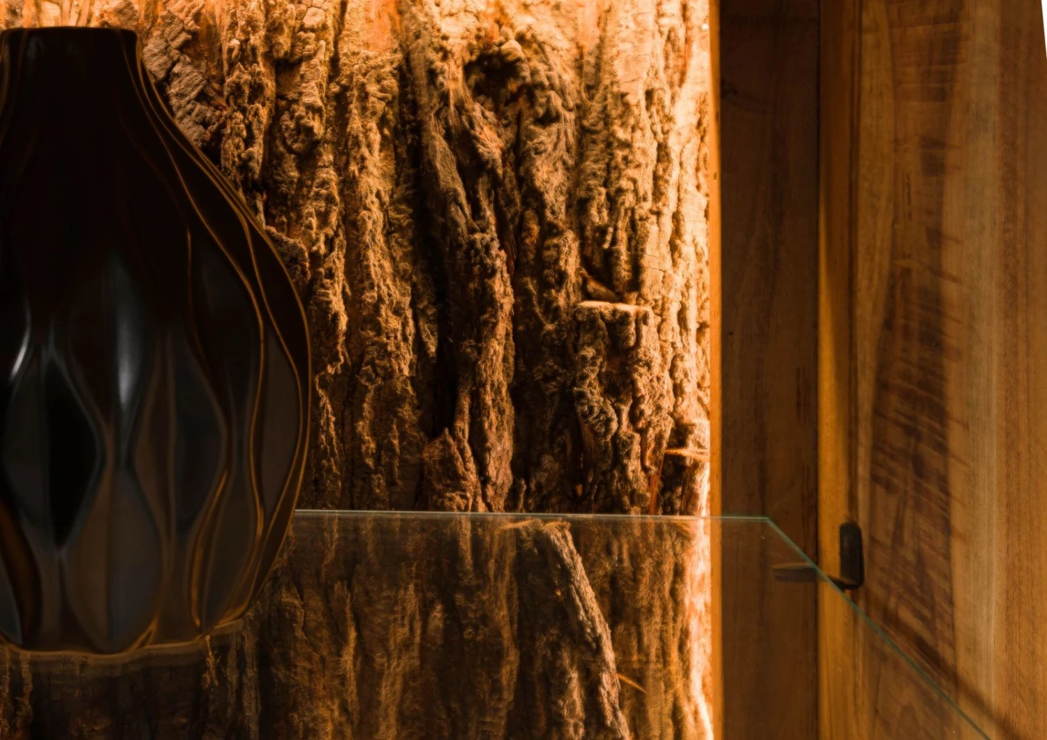 BARK #116 Mobile TV In Legno Di Acacia - Laccato / Naturale 235x40x47 9 BARK #116 Mobile TV In Legno Di Acacia - Laccato / Naturale 235x40x47 - immagine 7