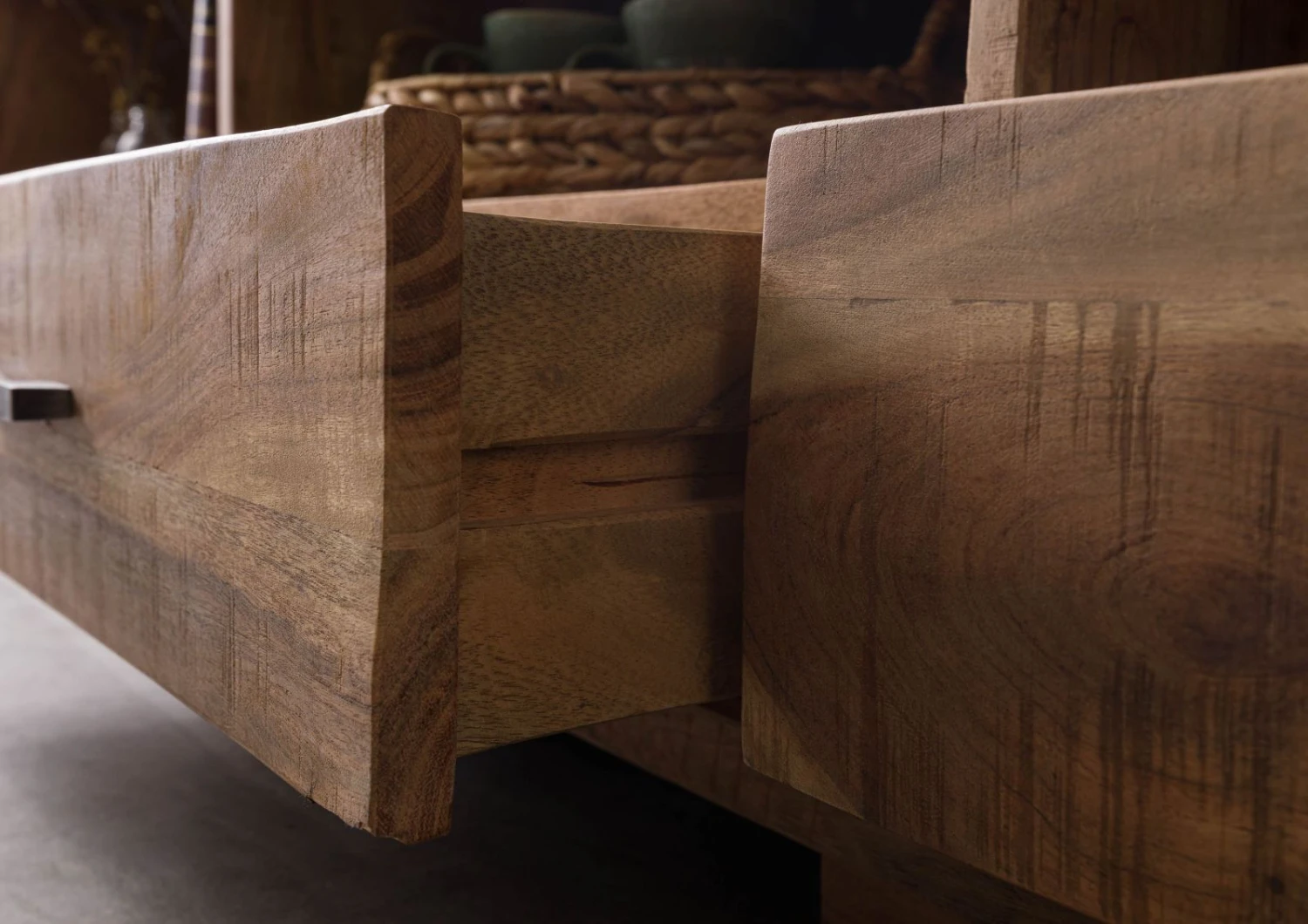 BARK #117 Mobile TV In Legno Di Acacia - Laccato / Naturale 175x40x47 8 BARK #117 Mobile TV In Legno Di Acacia - Laccato / Naturale 175x40x47 - immagine 6