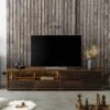 BARK #210 Mobile TV In Legno Di Acacia - Laccato / Marrone Scuro 220x40x47 1 BARK #210 Mobile TV In Legno Di Acacia - Laccato / Marrone Scuro 220x40x47 -Massivmoebel24 33 313 406 0210 01
