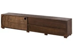 BARK #210 Mobile TV In Legno Di Acacia - Laccato / Marrone Scuro 220x40x47 -Massivmoebel24 33 313 406 0210 10