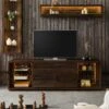 BARK #213 Mobile Tv In Legno Di Acacia Laccato / Marrone 200x40x63