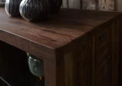 BARK #213 Mobile Tv In Legno Di Acacia Laccato / Marrone 200x40x63 -Massivmoebel24 33 313 406 0213 7