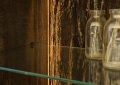 BARK #216 Mobile TV In Legno Di Acacia - Laccato / Marrone Scuro 235x40x47 -Massivmoebel24 33 313 406 0216 07