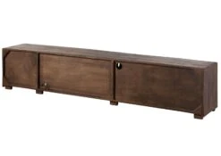 BARK #216 Mobile TV In Legno Di Acacia - Laccato / Marrone Scuro 235x40x47 -Massivmoebel24 33 313 406 0216 10