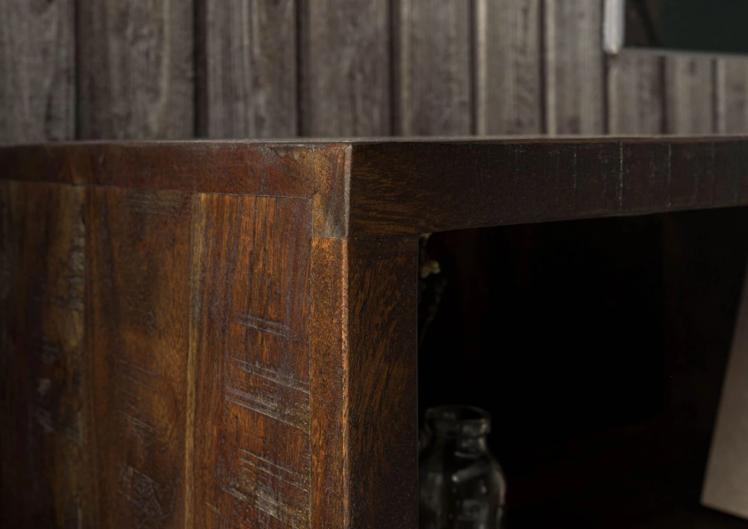 BARK #217 Mobile TV In Legno Di Acacia - Laccato / Marrone Scuro 175x40x47 9 BARK #217 Mobile TV In Legno Di Acacia - Laccato / Marrone Scuro 175x40x47 - immagine 7