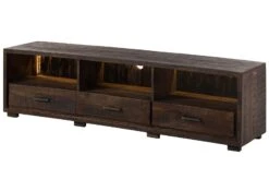 BARK #217 Mobile TV In Legno Di Acacia - Laccato / Marrone Scuro 175x40x47 20 BARK #217 Mobile TV In Legno Di Acacia - Laccato / Marrone Scuro 175x40x47 -Massivmoebel24 33 313 406 0217 09