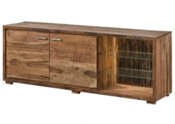 BARK #112 Mobile Tv In Legno Di Acacia Laccato / Natur 175x40x63 -Massivmoebel24 33 313 406 1112 9