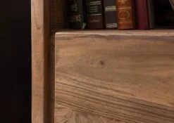 Vetrina In Legno Di Acacia 98x40x180 Acacia Naturale Laccato BARK #109 18 Vetrina In Legno Di Acacia 98x40x180 Acacia Naturale Laccato BARK #109 -Massivmoebel24 33 320 406 0109 7