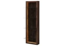 BARK #204 Mobile Pensile In Legno Di Acacia Laccato / Marrone 45x30x145 -Massivmoebel24 33 320 406 0204 9