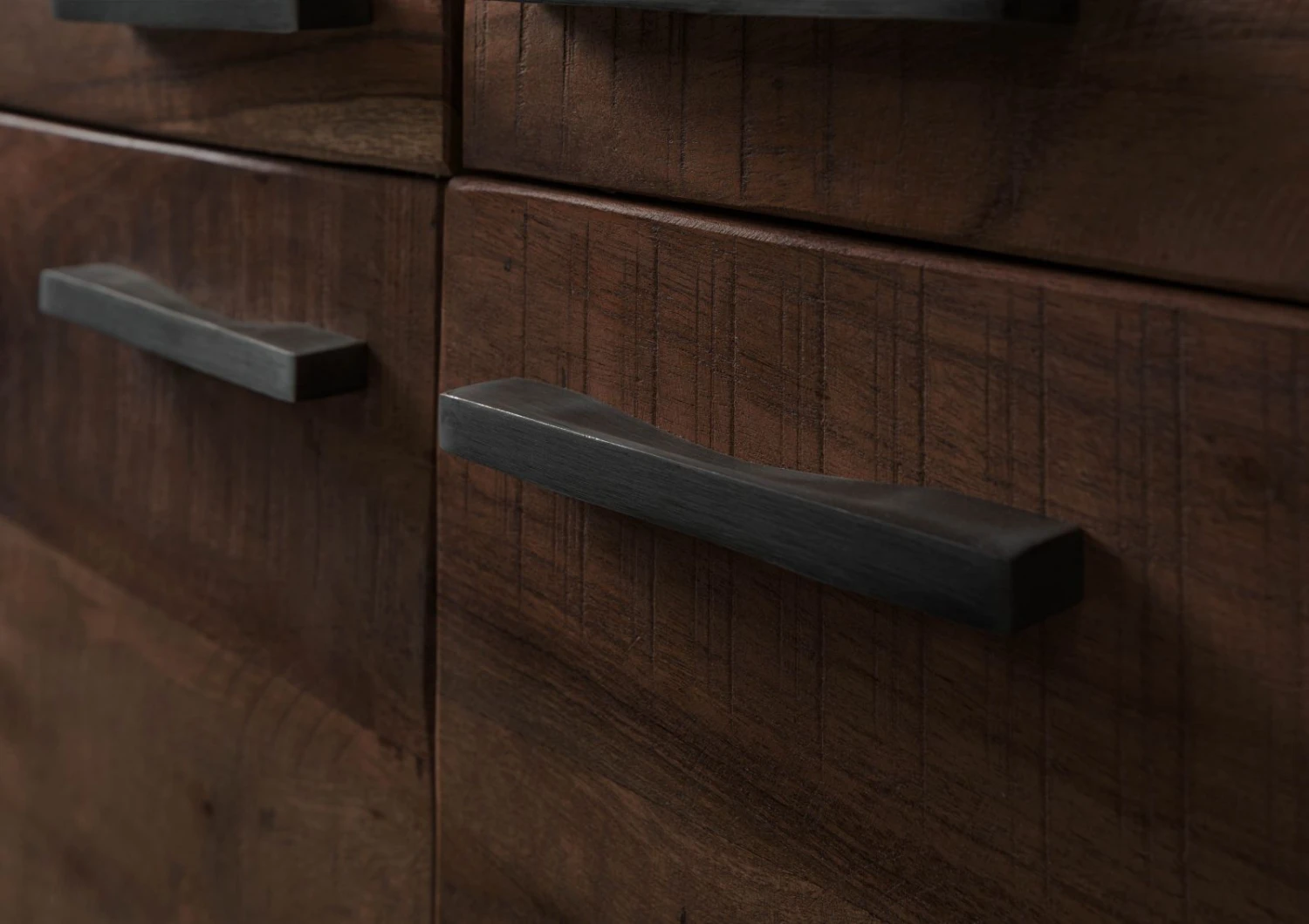 BARK #208 Vetrina In Legno Di Acacia Laccato / Marrone 98x40x180 8 BARK #208 Vetrina In Legno Di Acacia Laccato / Marrone 98x40x180 - immagine 6