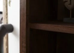 BARK #201 Armadio In Legno Di Acacia Laccato / Marrone 118x40x180 -Massivmoebel24 33 340 406 0201 6