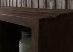 BARK #203 Armadio In Legno Di Acacia Laccato / Marrone 88x40x180 -Massivmoebel24 33 340 406 0203 7