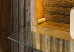 Mensola In Legno Di Acacia 145x30x27 Acacia Naturale Laccato BARK #105 14 Mensola In Legno Di Acacia 145x30x27 Acacia Naturale Laccato BARK #105 -Massivmoebel24 33 350 406 0105 5