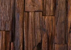 CITY #06 Mobile Pensile In Legno Di Acacia/ Legno Riciclato - Laccato /marrone 85x26x118 -Massivmoebel24 33 350 753 0006 7