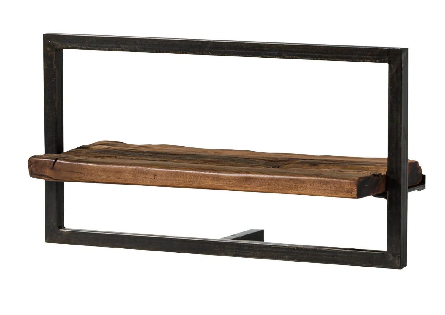 CITY #08 Mensola In Legno Riciclato/ Ferro - Laccato / Marrone 65x25x35 11 CITY #08 Mensola In Legno Riciclato/ Ferro - Laccato / Marrone 65x25x35 - immagine 9