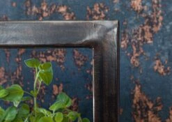 CITY #09 Mensola In Legno Riciclato/ Ferro - Laccato / Marrone 35x25x75 -Massivmoebel24 33 350 753 0009 6