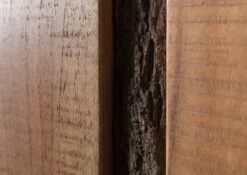 Guardaroba In Legno Di Acacia 88x45x180 Laccato Naturale BARK #118 -Massivmoebel24 33 380 406 0118 06