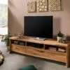 Mobile TV In Legno Di Quercia Selvatica 191x45x50 Quercia Naturale Oliato PURE OAK #109
