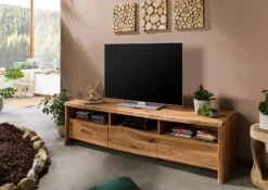 Mobile TV In Legno Di Quercia Selvatica 191x45x50 Quercia Naturale Oliato PURE OAK #109