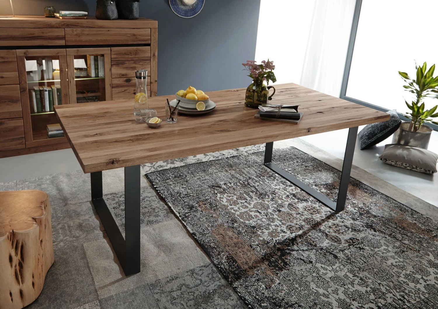 Tavolo Da Pranzo In Legno Di Quercia Selvatica/ Cerro 200x100x76 Tabacco Marrone Oliato MONTREUX #315 4 Tavolo Da Pranzo In Legno Di Quercia Selvatica/ Cerro 200x100x76 Tabacco Marrone Oliato MONTREUX #315 - immagine 2