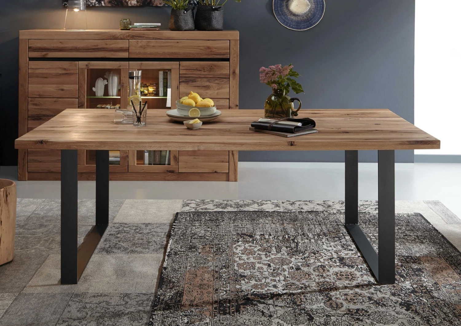 Tavolo Da Pranzo In Legno Di Quercia Selvatica/ Cerro 200x100x76 Tabacco Marrone Oliato MONTREUX #315 5 Tavolo Da Pranzo In Legno Di Quercia Selvatica/ Cerro 200x100x76 Tabacco Marrone Oliato MONTREUX #315 - immagine 3