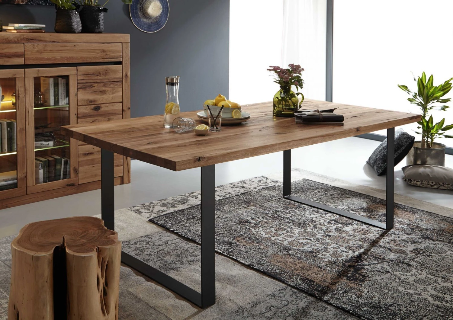 Tavolo Da Pranzo In Legno Di Quercia Selvatica/ Cerro 200x100x76 Tabacco Marrone Oliato MONTREUX #315 6 Tavolo Da Pranzo In Legno Di Quercia Selvatica/ Cerro 200x100x76 Tabacco Marrone Oliato MONTREUX #315 - immagine 4