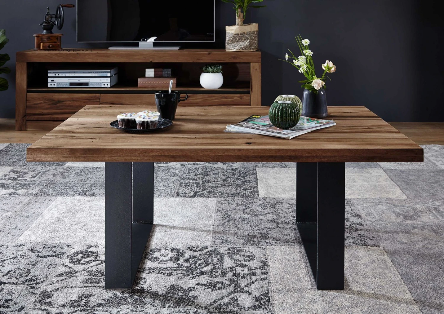 Tavolino Da Salotto In Legno Di Quercia Selvatica/ Cerro 110x70x45 Tabacco Marrone Oliato MONTREUX #316 5 Tavolino Da Salotto In Legno Di Quercia Selvatica/ Cerro 110x70x45 Tabacco Marrone Oliato MONTREUX #316 - immagine 3