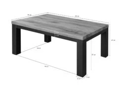 Tavolino Da Salotto In Legno Di Quercia Selvatica 110x70x45 Quercia Naturale Oliato VILLANDERS #128 -Massivmoebel24 48 200 200 0028 08