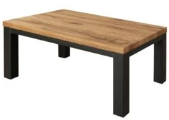 Tavolino Da Salotto In Legno Di Quercia Selvatica 110x70x45 Quercia Naturale Oliato VILLANDERS #128 -Massivmoebel24 48 200 200 0028 9