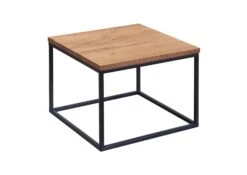 Tavolino Da Salotto In Legno Di Quercia Selvatica 60x60x43 Quercia Naturale Oliato VILLANDERS #501 -Massivmoebel24 48 200 500 0001 9