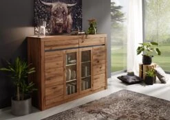 MONTREUX #112 Credenza In Legno Di Cerro - Oliato / Natur 170x45x125