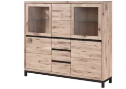 VILLANDERS #207 Credenza In Legno Di Quercia Selvatica - Oliato / Bianco 166x40x148 20 VILLANDERS #207 Credenza In Legno Di Quercia Selvatica - Oliato / Bianco 166x40x148 -Massivmoebel24 48 310 200 1007 9