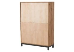 VILLANDERS #305 Credenza In Legno Di Quercia Selvatica - Oliato / Tabacco Marrone 103x40x148 -Massivmoebel24 48 310 200 2005 11