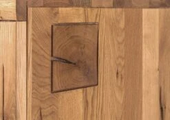 VILLANDERS #305 Credenza In Legno Di Quercia Selvatica - Oliato / Tabacco Marrone 103x40x148 -Massivmoebel24 48 310 200 2005 6