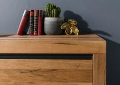 Credenza In Legno Di Quercia Selvatica/ Cerro 185x45x85 Quercia Naturale Oliato MONTREUX #128 -Massivmoebel24 48 312 100 0028 5