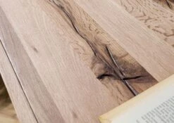 Credenza In Legno Di Quercia Selvatica/ Cerro 185x45x85 Bianco Oliato MONTREUX #228 -Massivmoebel24 48 312 100 1028 6