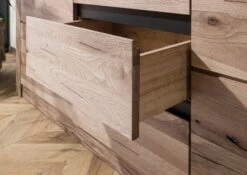 Credenza In Legno Di Quercia Selvatica/ Cerro 185x45x85 Bianco Oliato MONTREUX #228 -Massivmoebel24 48 312 100 1028 7