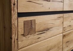Credenza In Legno Di Quercia Selvatica 175x45x85 Quercia Naturale Oliato VILLANDERS #108 -Massivmoebel24 48 312 200 0008 5