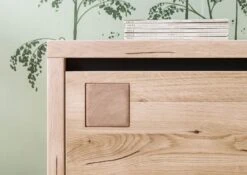 VILLANDERS #251 Credenza In Legno Di Quercia Selvatica - Oliato / Bianco 190x45x85 -Massivmoebel24 48 312 200 1051 7