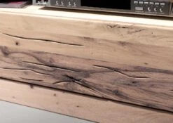 Mobile TV In Legno Di Quercia Selvatica/ Cerro 202x42x55 Bianco Oliato MONTREUX #205 -Massivmoebel24 48 313 100 1005 6