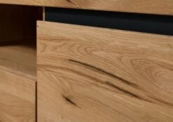 Mobile TV In Legno Di Quercia Selvatica 170x40x56 Quercia Naturale Oliato VILLANDERS #113 -Massivmoebel24 48 313 200 0013 5