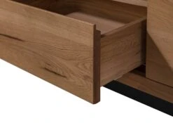 Mobile TV In Legno Di Quercia Selvatica 120x40x56 Tabacco Marrone Oliato VILLANDERS #312 -Massivmoebel24 48 313 200 2012 5