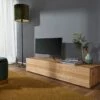 Mobile TV In Legno Di Quercia Selvatica/ Cerro 160x52x32 Quercia Naturale Oliato FRANKFURT #106