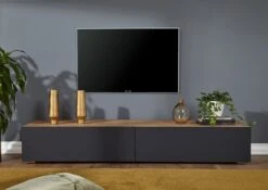 Mobile TV In Legno Di Quercia Selvatica/ Cerro 195x52x32 Quercia Naturale Oliato FRANKFURT #109 -Massivmoebel24 48 313 502 0009 3