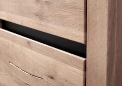 Vetrina In Legno Di Quercia Selvatica/ Cerro 62x42x150 Bianco Oliato MONTREUX #222 -Massivmoebel24 48 320 100 1022 5