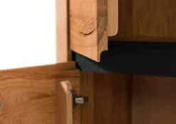 Vetrina In Legno Di Quercia Selvatica 103x40x205 Quercia Naturale Oliato VILLANDERS #101 -Massivmoebel24 48 320 200 0001 07