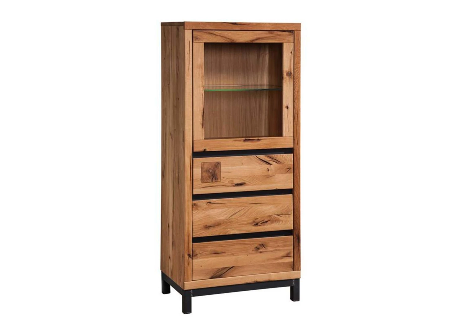 Vetrina In Legno Di Quercia Selvatica 65x40x148 Quercia Naturale Oliato VILLANDERS #103 10 Vetrina In Legno Di Quercia Selvatica 65x40x148 Quercia Naturale Oliato VILLANDERS #103 - immagine 8