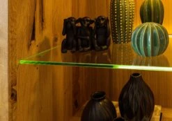 Vetrina In Legno Di Quercia Selvatica 65x40x148 Quercia Naturale Oliato VILLANDERS #104 -Massivmoebel24 48 320 200 0004 7