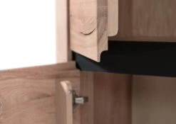 Vetrina In Legno Di Quercia Selvatica 103x40x205 Bianco Oliato VILLANDERS #201 -Massivmoebel24 48 320 200 1001 5